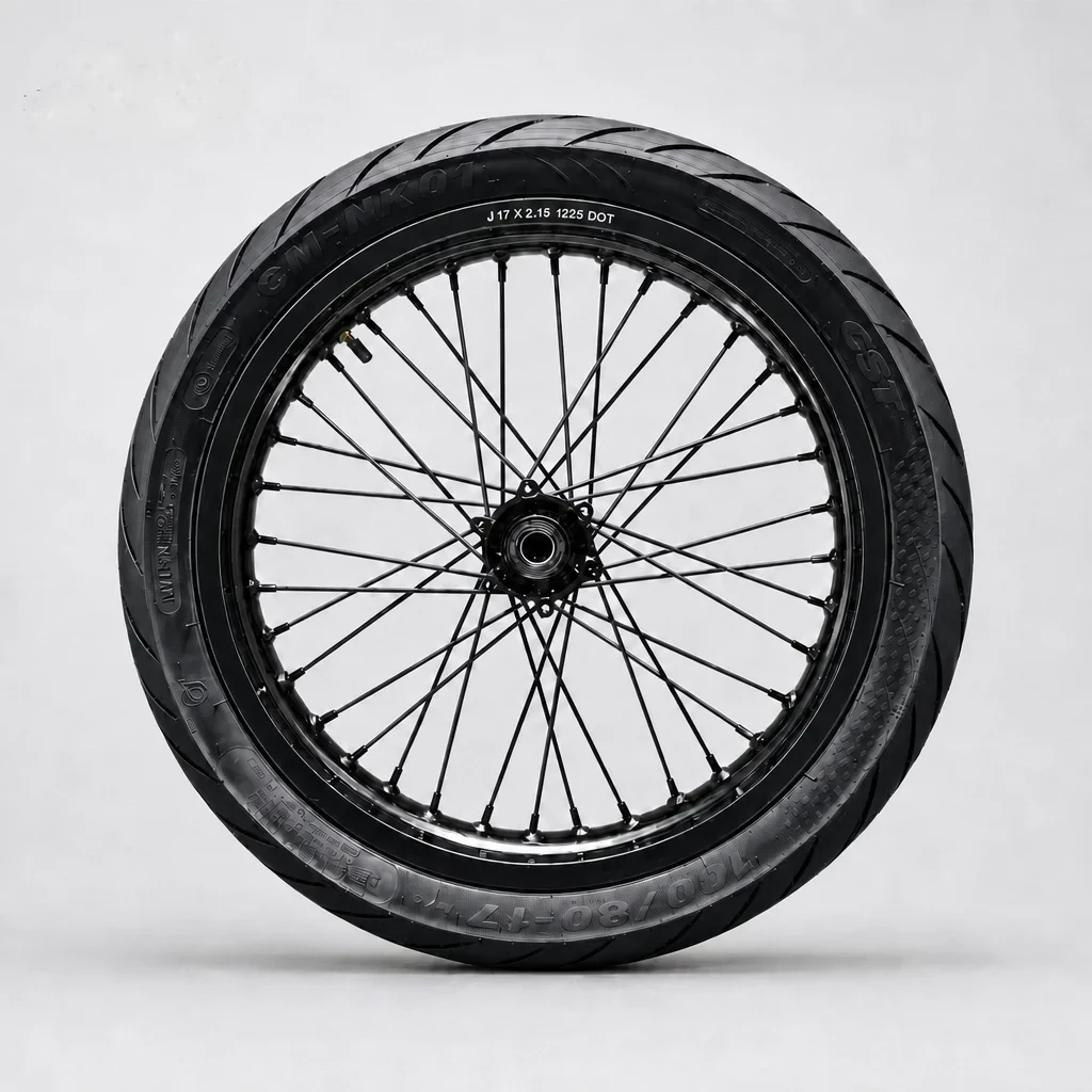 Gen 2 supermoto wheel with street tire